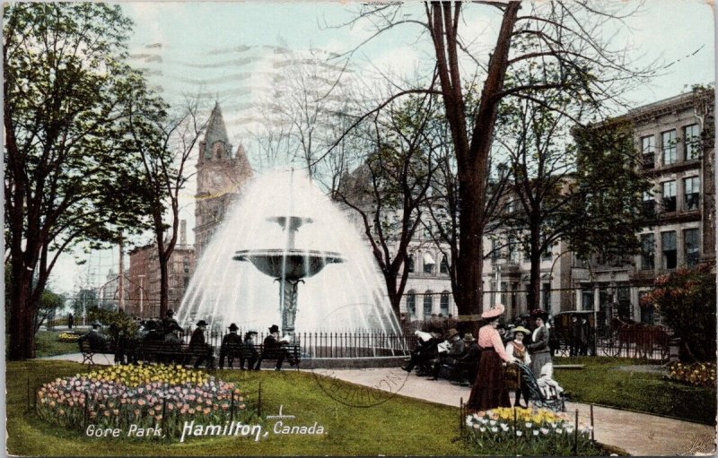 Gore Park Hamilton Ontario ON c1908 Stedman Postcard H55