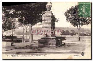 Old Postcard Vienna Tennis Court Fontaine