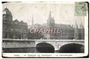 Old Postcard Paris The Commercial Court of the Conciergerie