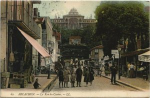 CPA ARCACHON-La Rue du Casino (27738)