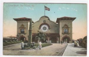 Sunset Railroad Depot San Antonio Texas 1909 postcard