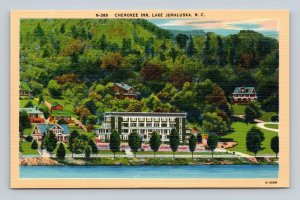 Cherokee Inn Lake Junaluska North Carolina NC UNP Linen Postcard O3