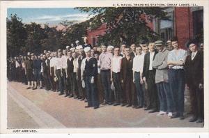 Military United States Navy Recruits Just Arriving U S Naval Training Station...