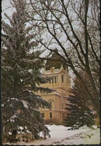 Regina SK Sask Legislative Building Architecture Snow c1950s Postcard D9