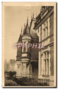 Old Postcard The Castle of Vouzeron The main entrance