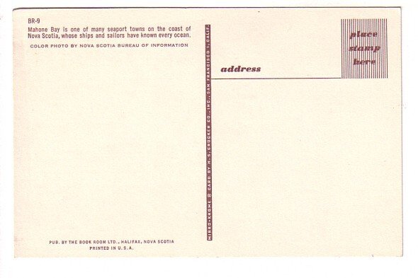 Town View Mahone Bay, Nova Scotia,