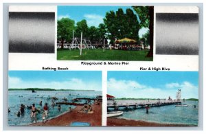 Mago Vista Beach Club Maryland Postcard Advertising Multi view