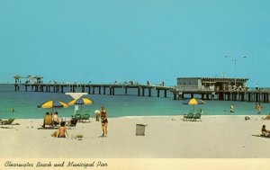 Postcard View of Clearwater Beach & Municipal Pier, Clearwater, FL.      N5