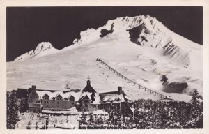 RPPC Oregon Postcard - Timberline Lodge - Mt. Hood
