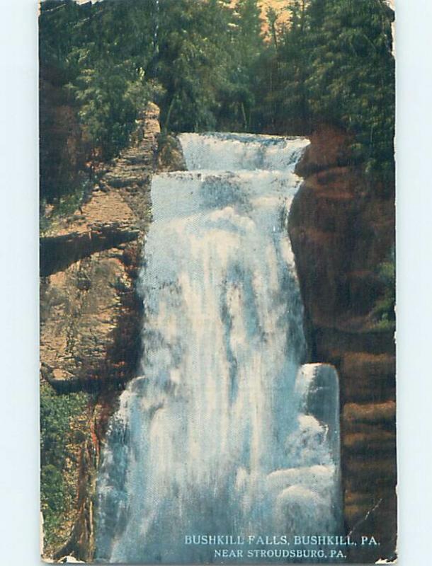 Divided-Back WATER SCENE Stroudsburg Pennsylvania PA hk2909