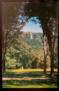 Vintage Postcard 1966 Blackhawk Statue, Eagles Nest, Oregon, Illinois (IL)