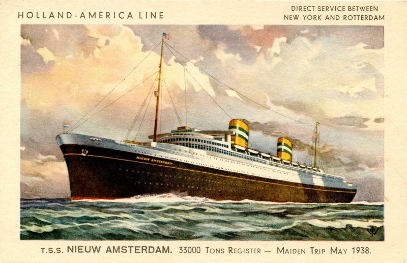 Holland-America Line - TSS Niew Amsterdam