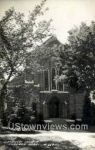 Real Photo - Catholic Church - Chadron, Nebraska NE  