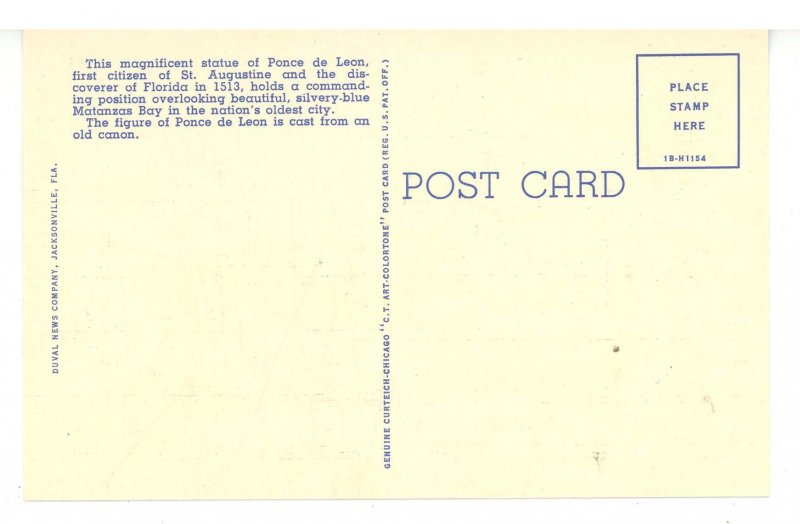 FL - St. Augustine. Ponce de Leon Monument & Circle