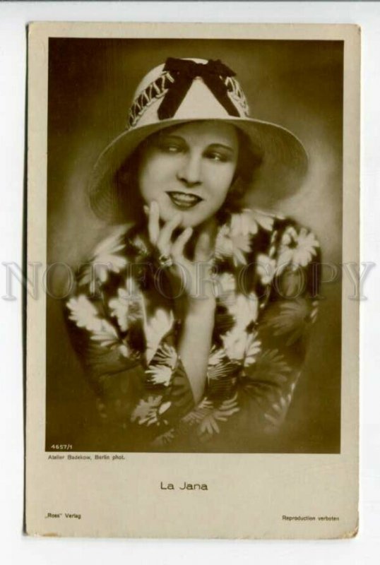 426208 LA JANA Famous DANCER Film ACTRESS Vintage PHOTO