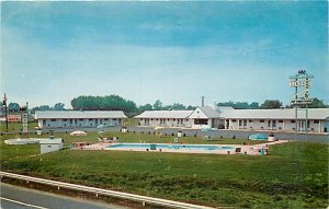 NJ, Highstown, New Jersey, Town House Motel, Pool, Dexter Press No 19322B