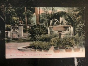 Mint Hong Kong Picture Postcard PPC View Of Fountain In Botanical Gardens