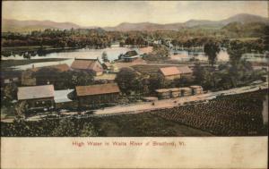 Bradford VT General View RR Train Station c1910 Postcard