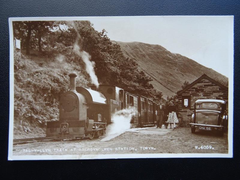 Wales TOWYN Tal-Y-Llyn Train at Abergynolwen Railway Station c1930's RP Postcard