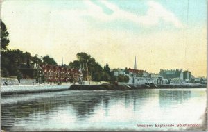 UK Western Esplanade Southampton Vintage Postcard 03.47