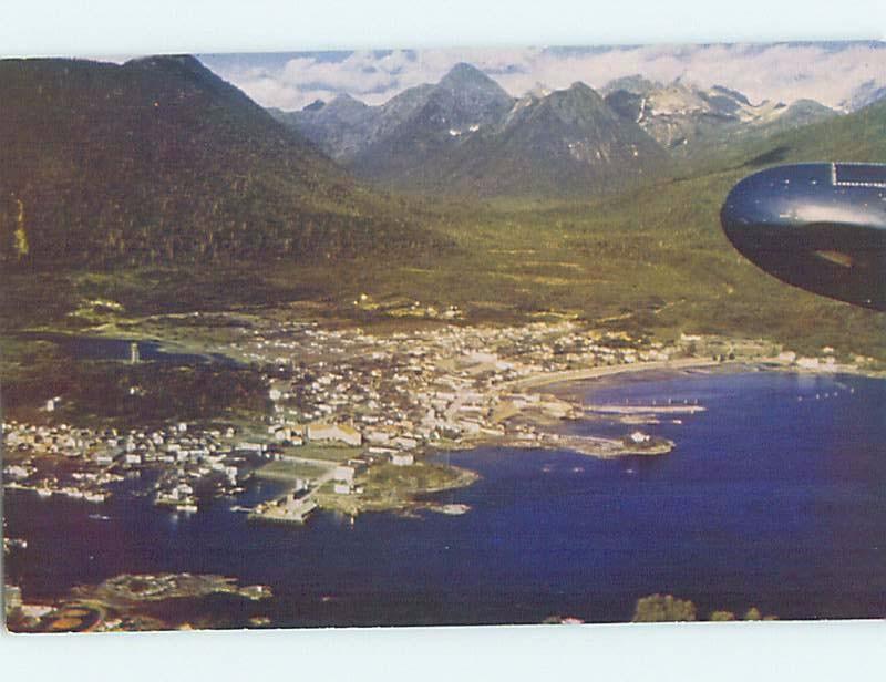 Pre-1980 AERIAL VIEW OF TOWN Sitka Alaska AK F9112