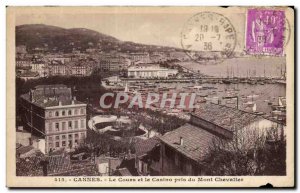 Old Postcard Cannes Course and Casino Mont Taken Chevallev