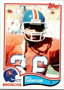 1982 Topps Football Bill Thompson Denver Broncos sk8677