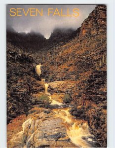 Postcard Santa Catalina Mountains and Seven Falls Tucson Arizona USA