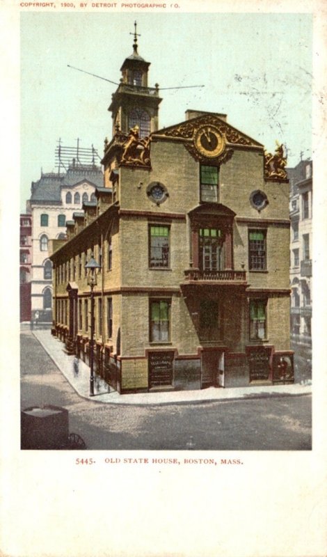 Massachusetts Boston Old State House 1906 Detroit Publishing