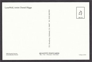 LoneWolf Lone Wolf Tattoo Flash by Daniel Higgs Postcard