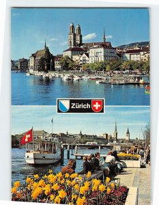 Postcard Views in Zürich City Switzerland