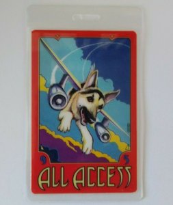 Tom Petty And The Heartbreakers Backstage Pass Dogs With Wings Tour Husky 1995