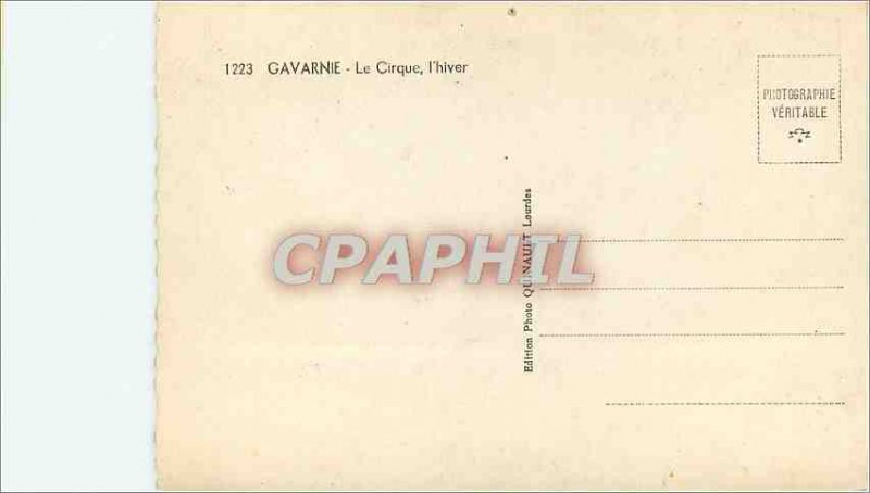 Modern Postcard Gavarnie Cirque Winter