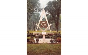 Masonic Emblem Utica, New York Postcard