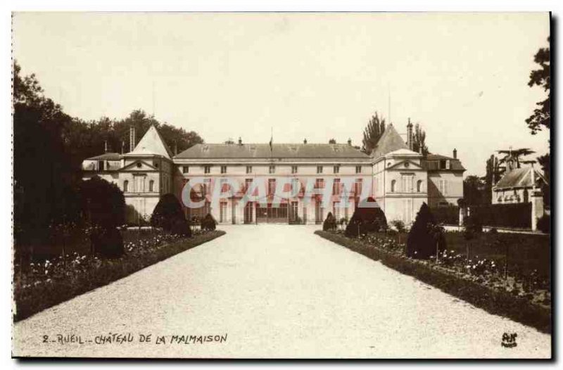 Old Postcard Rueil Malmaison castle