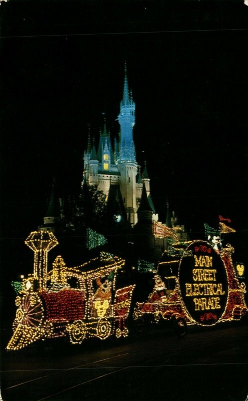Walt Disney World Main Street Electrical Parade Chrome Postcard 08.53
