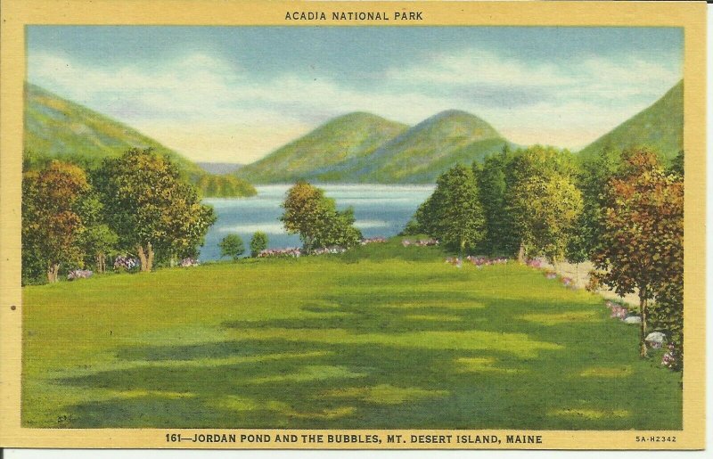 Mt. Desert Island, Maine, Jordan Pond and The Bubbles