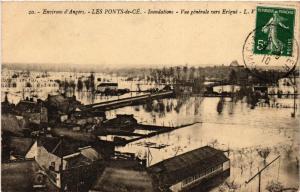 CPA Les PONTS-de-CÉ Inondations Vue générale vers Erigne (606347)