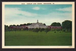 Handley High School Winchester VA Postcard 