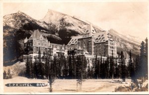 Canada Banff CPR Banff Hotel 1917 Real Photo