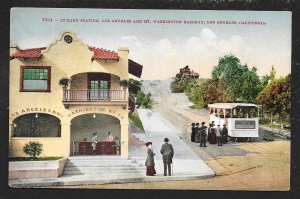 Incline Station LA & Mt Washington RR Los Angeles CA Used c1913