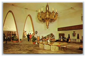 Interior Hall Hotel Camino Juarez Mexico UNP Chrome Postcard S7