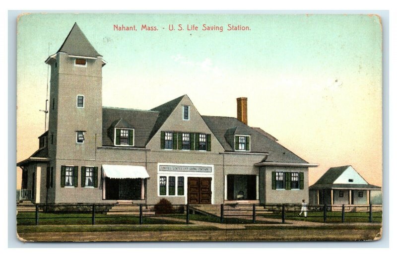 Postcard Nahant, Mass - US Life Saving Station Y65