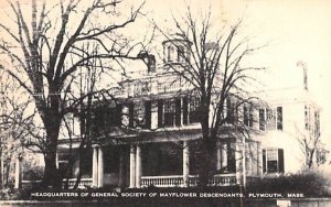 Headquarters of General Society of Mayflower Descendants in Plymouth, Massach...