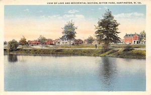 Lake, Residential Section, Ritter Park - Huntington, West Virginia WV  