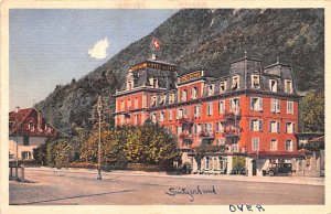 Hotel du Lac Interlaken Switzerland Postal Used Unknown, Missing Stamp 