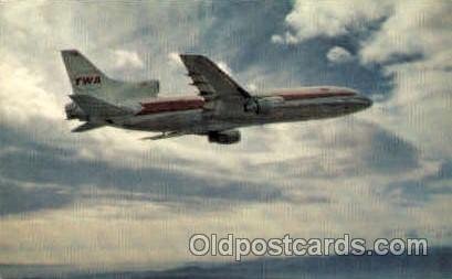 TWA-Trans World Airlines L-1011 Airplane, Airport Unused 