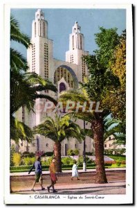 Postcard From Old Church Sacre Coeur Casablanca