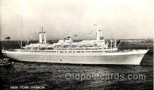 S.S. Rotterdam, New York Harbor, Holland - America Line Unused 