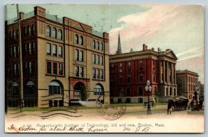 MIT Cambridge   Boston  Massachusetts Institute of Technology  Postcard  1906